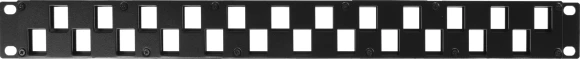Патч-панель наборная Hyperline PPBL3-19-24S-RM 19" 1U 24xRJ45