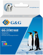 Картридж струйный G&G GG-3YM74AE 653 многоцветный (18мл) для HP DeskJet Plus Ink Advantage 6075/6475 Картридж струйный G&G GG-3YM74AE 653 многоцветный (18мл) для HP DeskJet Plus Ink Advantage 6075/6475