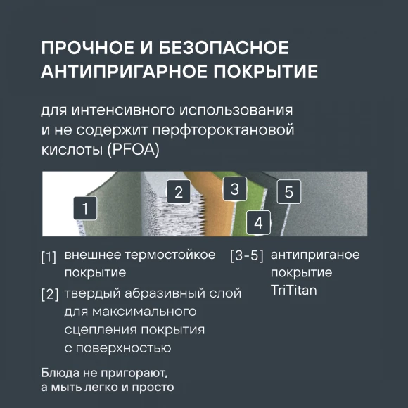 Сковорода Rondell Walzer RDA-769 круглая 28см покрытие: TriTitan ручка несъемная (без крышки) черный Сковорода Rondell Walzer RDA-769 круглая 28см покрытие: TriTitan ручка несъемная (без крышки) черный