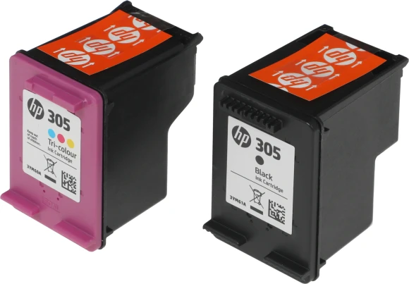 Картридж струйный HP 305 (3YM60AE+3YM61AE) 6ZD17AE черный/трехцветный печ.гол.в компл. (120стр.) (2мл) для HP DJ 2300/2700/2730/4100/4134 Картридж струйный HP 305 (3YM60AE+3YM61AE) 6ZD17AE черный/трехцветный печ.гол.в компл. (120стр.) (2мл) для HP DJ 2300/2700/2730/4100/4134