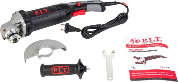 Углошлифовальная машина P.I.T. PWS125-C7 1200Вт 11000об/мин рез.шпин.:M14 d=125мм Углошлифовальная машина P.I.T. PWS125-C7 1200Вт 11000об/мин рез.шпин.:M14 d=125мм