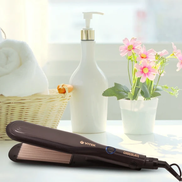 Щипцы Vitek Chocolate VT-2502 62Вт макс.темп.:220С покрытие:керамико-турмалиновое