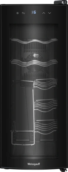 Винный шкаф Weissgauff WWC-12 Bottle 1-нокамерн. черный