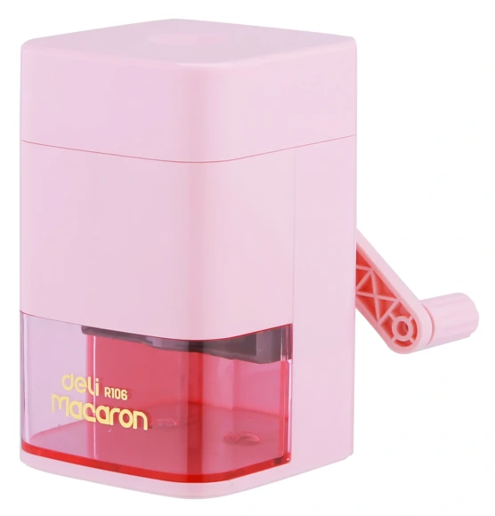 Точилка для карандашей механическая Deli ER10604 Macaron 1 отверстие пластик ассорти