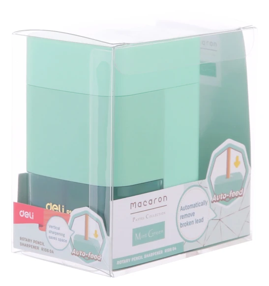 Точилка для карандашей механическая Deli ER10604 Macaron 1 отверстие пластик ассорти