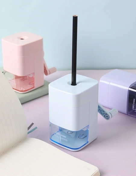 Точилка для карандашей механическая Deli ER10604 Macaron 1 отверстие пластик ассорти