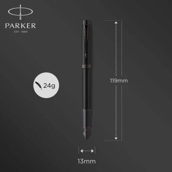 Ручка перьев. Parker IM Achromatic F317 (2127741) Matt Black F сталь нержавеющая подар.кор. Ручка перьев. Parker IM Achromatic F317 (2127741) Matt Black F сталь нержавеющая подар.кор.