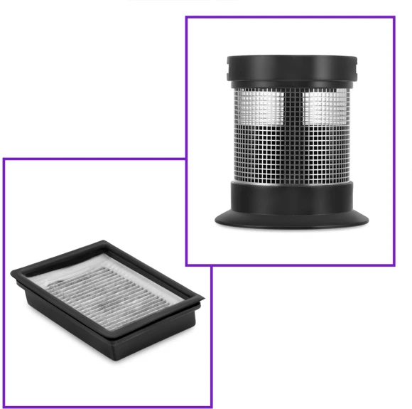 Пылесос моющий Kitfort КТ-5176 200Вт черный/фиолетовый