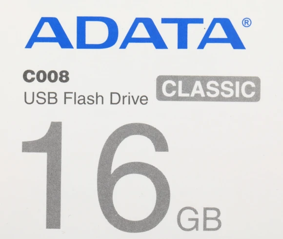 Флеш Диск A-Data 16Gb Classic C008 AC008-16G-RWE USB2.0 белый/синий Флеш Диск A-Data 16Gb Classic C008 AC008-16G-RWE USB2.0 белый/синий