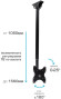 Кронштейн для телевизора Arm Media LCD-1600 черный 15"-48" макс.55кг потолочный наклон Кронштейн для телевизора Arm Media LCD-1600 черный 15"-48" макс.55кг потолочный наклон