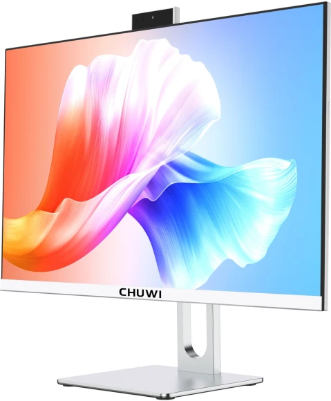 Моноблок Chuwi Unitech 24 23.8" Full HD i3 1220P (1.5) 16Gb SSD512Gb UHDG Windows 11 Pro GbitEth WiFi BT 90W клавиатура мышь Cam белый/серебристый 1920x1080