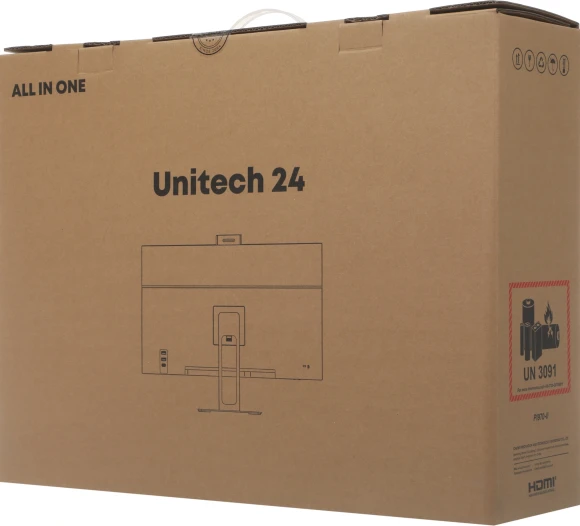 Моноблок Chuwi Unitech 24 23.8" Full HD i3 1220P (1.5) 16Gb SSD512Gb UHDG Windows 11 Pro GbitEth WiFi BT 90W клавиатура мышь Cam белый/серебристый 1920x1080