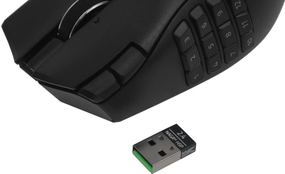 Мышь Razer Naga V2 HyperSpeed черный оптическая 30000dpi беспров. BT/Radio для ноутбука 17but (RZ01-03600100-R3G1) Мышь Razer Naga V2 HyperSpeed черный оптическая 30000dpi беспров. BT/Radio для ноутбука 17but (RZ01-03600100-R3G1)