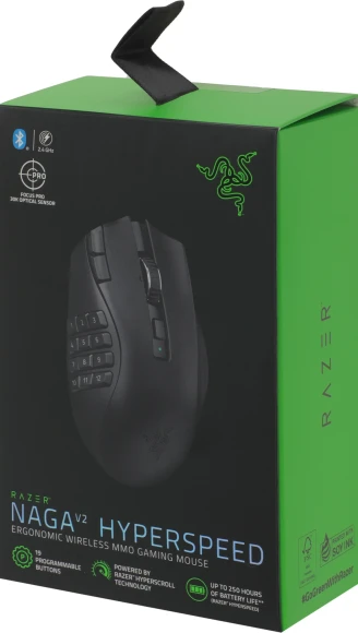 Мышь Razer Naga V2 HyperSpeed черный оптическая 30000dpi беспров. BT/Radio для ноутбука 17but (RZ01-03600100-R3G1) Мышь Razer Naga V2 HyperSpeed черный оптическая 30000dpi беспров. BT/Radio для ноутбука 17but (RZ01-03600100-R3G1)