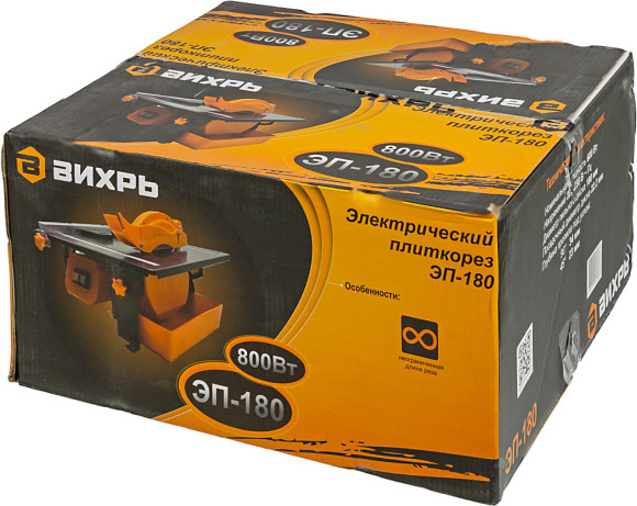 Плиткорез электрический Вихрь ЭП-180 600Вт оранжевый/черный Плиткорез электрический Вихрь ЭП-180 600Вт оранжевый/черный