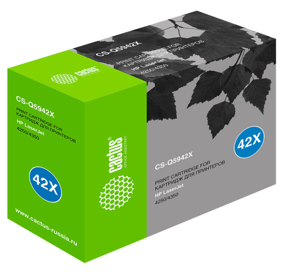 Картридж лазерный Cactus CS-Q5942X Q5942X черный (20000стр.) для HP LJ 4250/ 4350 Картридж лазерный Cactus CS-Q5942X Q5942X черный (20000стр.) для HP LJ 4250/ 4350