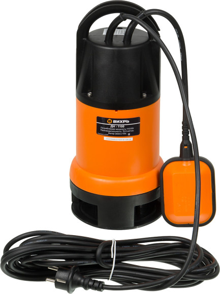 Насос дренажный Вихрь ДН-1100 1100Вт 15500л/час (68/2/7)