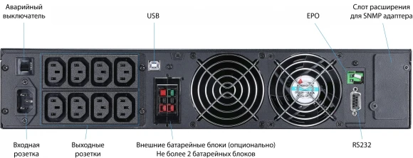 Источник бесперебойного питания Powercom Macan MRT-2000SE 2000Вт 2000ВА черный
