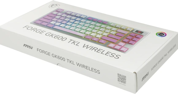 Клавиатура MSI GK600 механическая белый/фиолетовый USB беспроводная BT/Radio Multimedia for gamer LED (S11-43RUQ01-HH9) кабель 1.8м