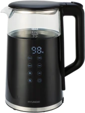 Чайник электрический Hyundai HYK-G7405 1.7л. 2200Вт черный/серебристый корпус: стекло Чайник электрический Hyundai HYK-G7405 1.7л. 2200Вт черный/серебристый корпус: стекло