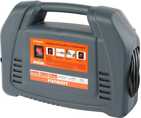 Компрессор поршневой Patriot WO 180K безмасляный 180л/мин 1100Вт синий/черный Компрессор поршневой Patriot WO 180K безмасляный 180л/мин 1100Вт синий/черный