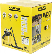 Строительный пылесос Karcher WD 3 P V-17/4/20 1000Вт (уборка: сухая/сбор воды) желтый Строительный пылесос Karcher WD 3 P V-17/4/20 1000Вт (уборка: сухая/сбор воды) желтый