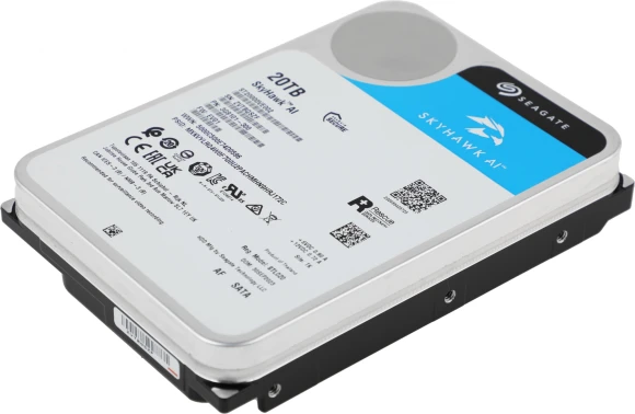 Жесткий диск Seagate SATA-III 20TB ST20000VE002 Surveillance SkyHawkAI 512E (7200rpm) 256Mb 3.5"