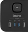 Сетевой удлинитель Buro BU-PC3.1UС-Plus-B 1.5м (3 розетки) черный (коробка)