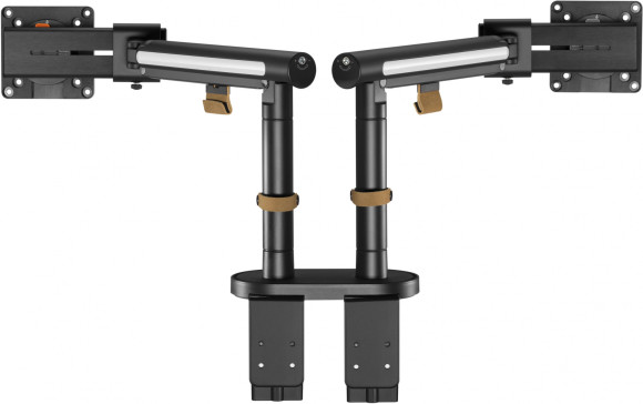 Кронштейн для мониторов Ultramounts UM727B черный 17"-32" макс.9кг крепление к столешнице поворот и наклон