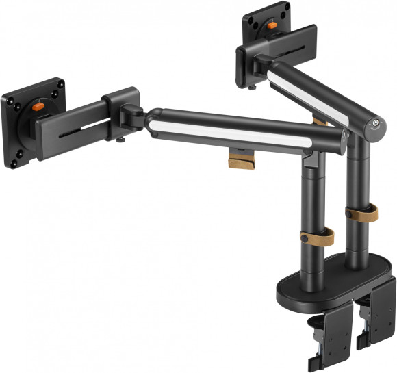 Кронштейн для мониторов Ultramounts UM727B черный 17"-32" макс.9кг крепление к столешнице поворот и наклон