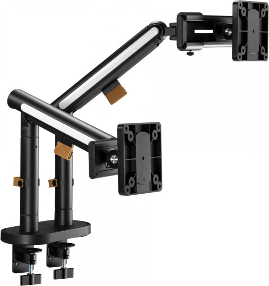 Кронштейн для мониторов Ultramounts UM727B черный 17"-32" макс.9кг крепление к столешнице поворот и наклон