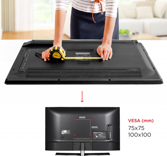 Кронштейн для телевизора Holder LCDS-5001 металлик 10"-32" макс.25кг настенный фиксированный Кронштейн для телевизора Holder LCDS-5001 металлик 10"-32" макс.25кг настенный фиксированный