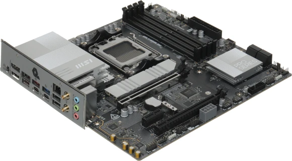 Материнская плата MSI PRO B850M-A WIFI Socket AM5 AMD B850 4xDDR5 mATX AC`97 8ch(7.1) 5Gigabit RAID+HDMI+DP