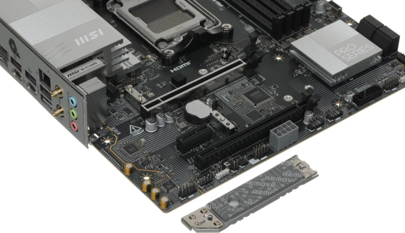 Материнская плата MSI PRO B850M-A WIFI Socket AM5 AMD B850 4xDDR5 mATX AC`97 8ch(7.1) 5Gigabit RAID+HDMI+DP