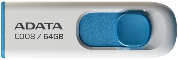 Флеш Диск A-Data 64GB Classic C008 AC008-64G-RWE USB2.0 синий/белый Флеш Диск A-Data 64GB Classic C008 AC008-64G-RWE USB2.0 синий/белый