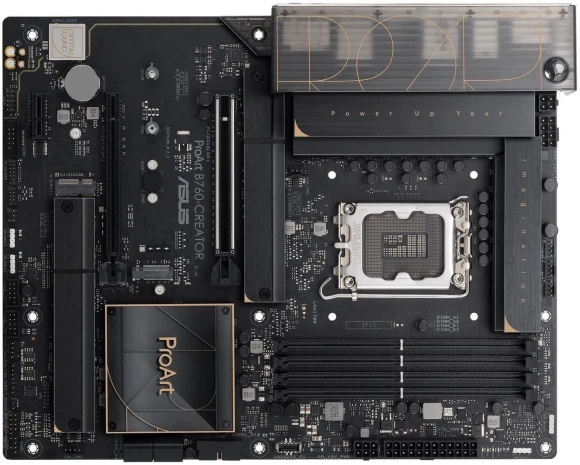 Материнская плата Asus PROART B760-CREATOR Soc-1700 Intel B760 4xDDR5 ATX AC`97 8ch(7.1) 1 x 2.5Gigabit + Gigabit Ethernet RAID+HDMI+DP Материнская плата Asus PROART B760-CREATOR Soc-1700 Intel B760 4xDDR5 ATX AC`97 8ch(7.1) 1 x 2.5Gigabit + Gigabit Ethernet RAID+HDMI+DP