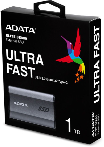 Накопитель SSD A-Data USB-C 1Tb AELI-SE880-1TCGY SE880 2.5" серый Накопитель SSD A-Data USB-C 1Tb AELI-SE880-1TCGY SE880 2.5" серый