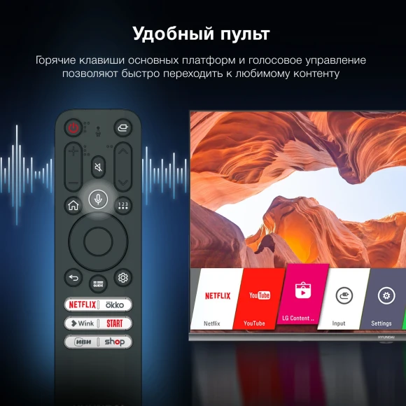 Телевизор LED Hyundai 32" H-LED32BS5100 WebOS Frameless Metal черный/серый HD 60Hz DVB-T DVB-T2 DVB-C DVB-S DVB-S2 USB WiFi Smart TV Телевизор LED Hyundai 32" H-LED32BS5100 WebOS Frameless Metal черный/серый HD 60Hz DVB-T DVB-T2 DVB-C DVB-S DVB-S2 USB WiFi Smart TV