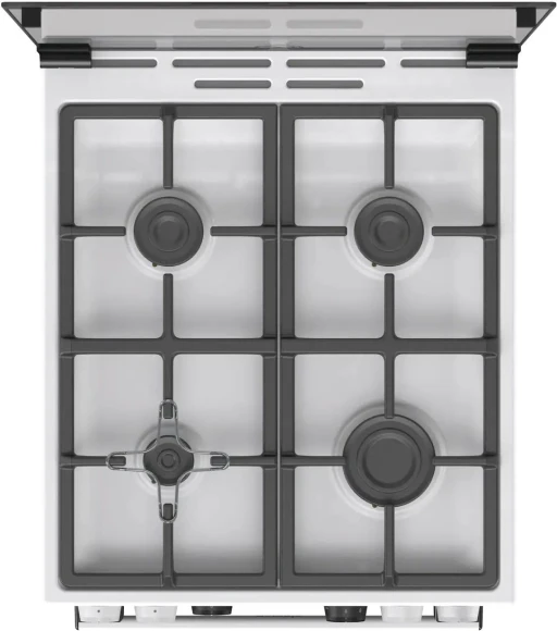 Плита Газовая Gorenje GGI5C22WF белый (стеклянная крышка) реш.чугун