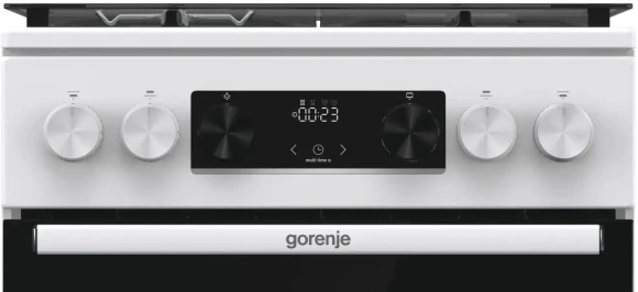 Плита Газовая Gorenje GGI5C22WF белый (стеклянная крышка) реш.чугун