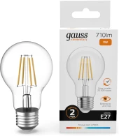 Лампа филам. Gauss Filament 11Вт цок.:E27 груша 220B св.свеч.бел.теп. (упак.:10шт) (22211) Лампа филам. Gauss Filament 11Вт цок.:E27 груша 220B св.свеч.бел.теп. (упак.:10шт) (22211)