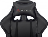 Кресло игровое Zombie GAME TETRA черный/карбон экокожа крестов. пластик
