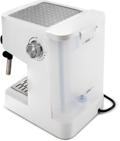 Кофеварка рожковая Hyundai HEM-3203 1000Вт белый/серебристый