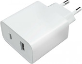 Сетевое зар./устр. Xiaomi Mi 33w Wall Charger 33W 3A (PD) USB-C/USB-A универсальное белый (BHR4996GL) Сетевое зар./устр. Xiaomi Mi 33w Wall Charger 33W 3A (PD) USB-C/USB-A универсальное белый (BHR4996GL)