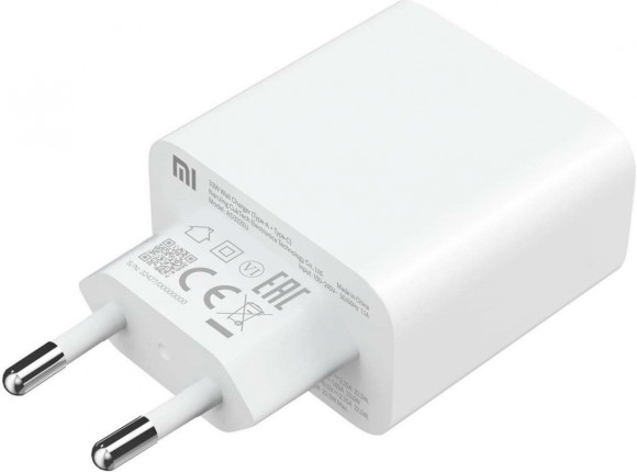 Сетевое зар./устр. Xiaomi Mi 33w Wall Charger 33W 3A (PD) USB-C/USB-A универсальное белый (BHR4996GL)