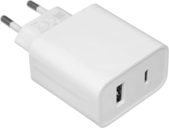 Сетевое зар./устр. Xiaomi Mi 33w Wall Charger 33W 3A (PD) USB-C/USB-A универсальное белый (BHR4996GL)