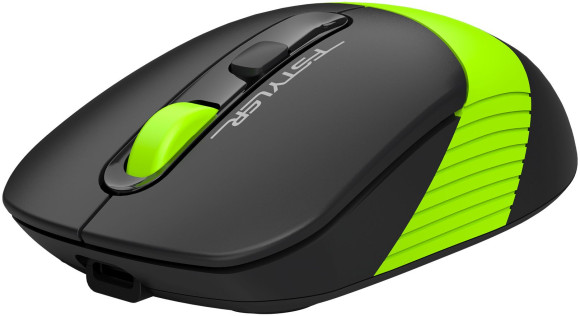 Мышь A4Tech Fstyler FG10CS Air черный/зеленый оптическая 2000dpi silent беспров. USB для ноутбука 4but (FG10CS AIR SPORTS GREEN)