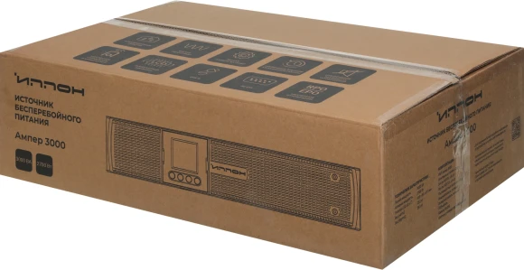 Источник бесперебойного питания Ippon Ампер 3000 2700Вт 3000ВА черный
