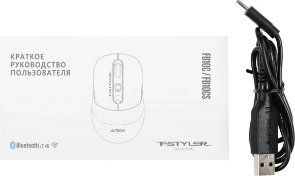 Мышь A4Tech Fstyler FB10C черный оптическая 2000dpi беспров. BT/Radio USB 4but (FB10C STONE BLACK) Мышь A4Tech Fstyler FB10C черный оптическая 2000dpi беспров. BT/Radio USB 4but (FB10C STONE BLACK)