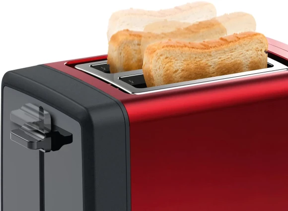 Тостер Bosch TAT4P424 970Вт красный/черный Тостер Bosch TAT4P424 970Вт красный/черный